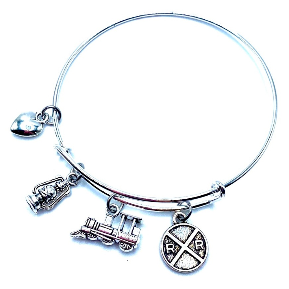 Railroad Train Bracelet May Be Personalized
